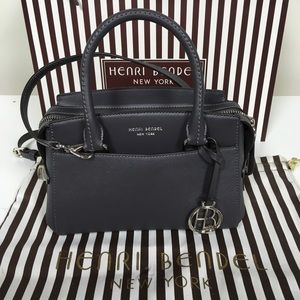 Henri Bendel Grey West 57th Mini Carryall Satchel